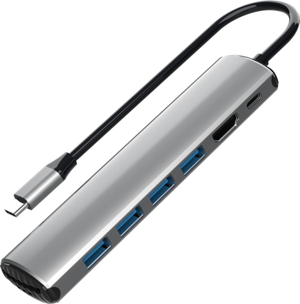 INF 8-in-1 USB-C Hub mit HDMI, SD/TF-Kartenleser und Stromversorgung