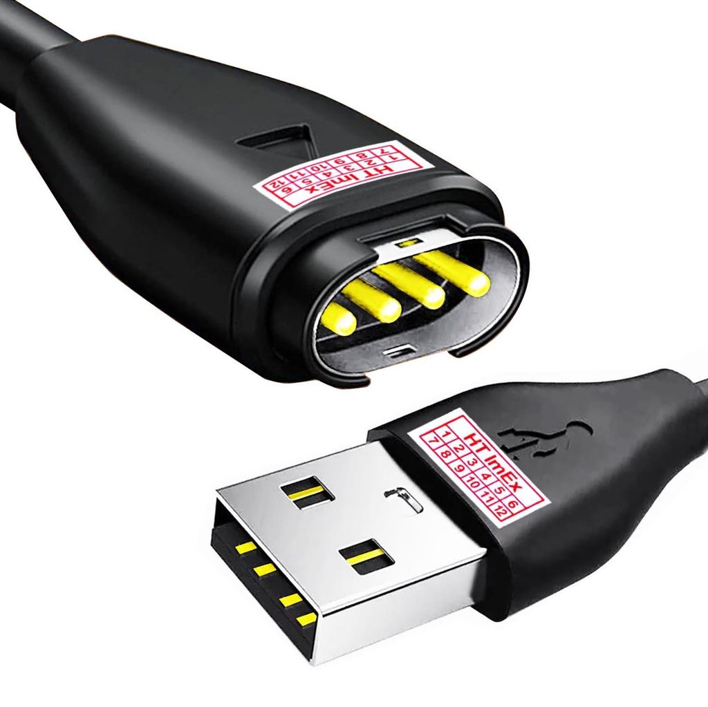 USB 2.0 Sync Ladegerät Ladekabel Leitung für Garmin Fenix 5 5S 5X Plus Uhr USB 2.0-A NEU DE