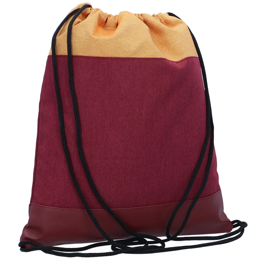 Bench Gymbag Borsa Ginnastica - Ocher Berry Multicolore con Tasca Zip - 5