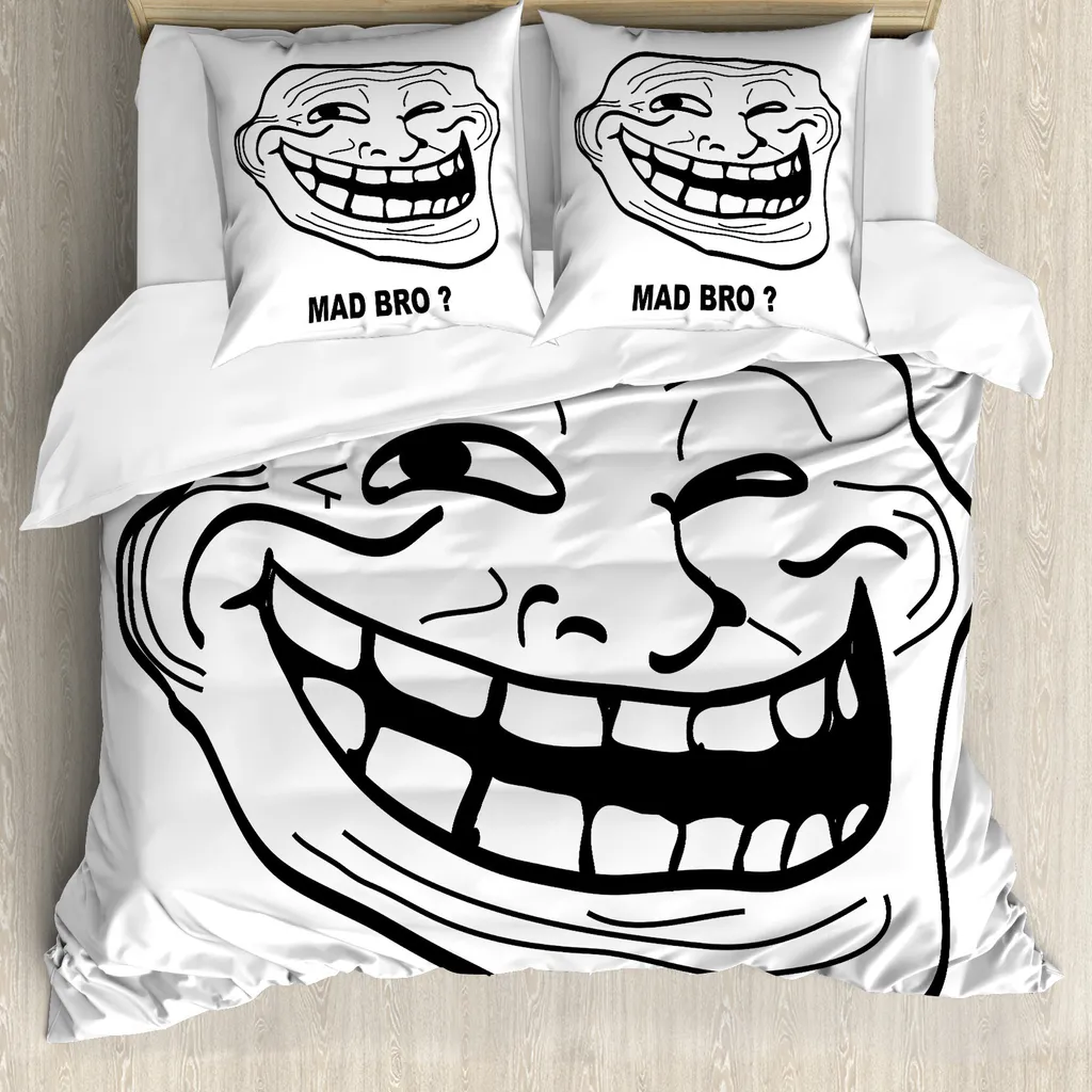 Set Copripiumino Antiacaro ABAKUHAUS 155x220: Addio Allergie con Stile Troll