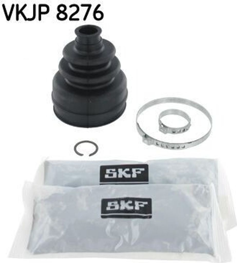 SKF VKJP 8276 Manschettensatz, Antriebswelle OE 6U0498201A kompatibel mit Favorit, Felicia, Caddy
