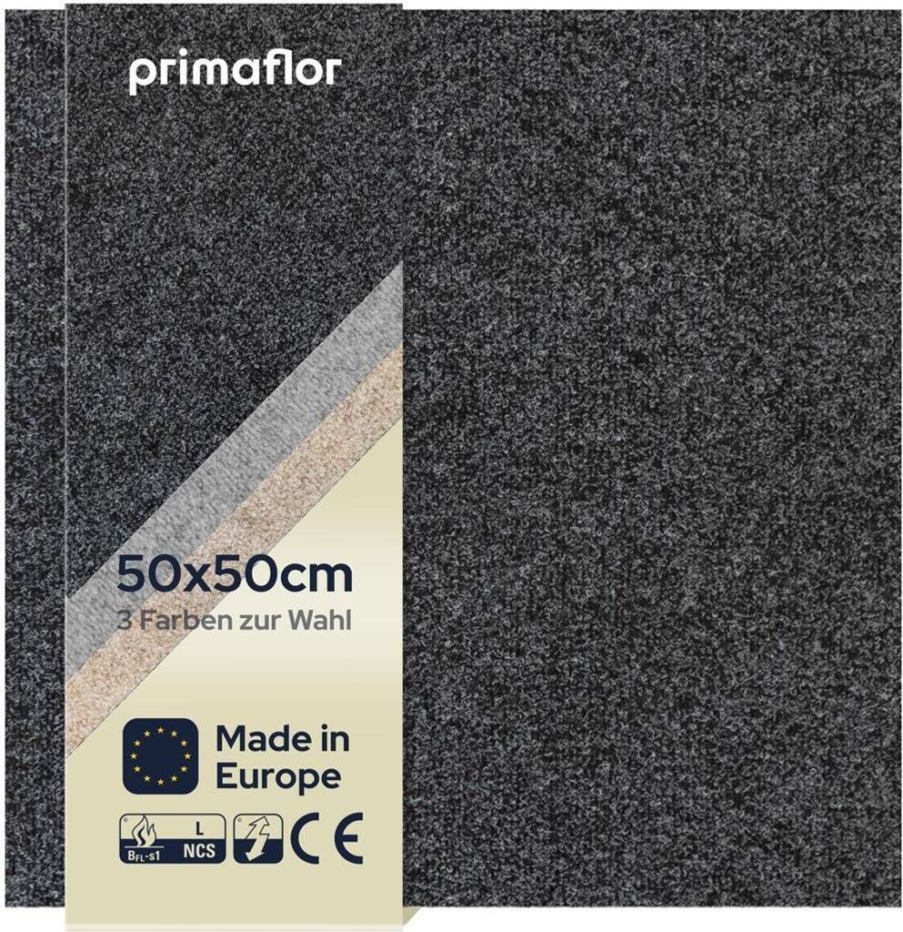 Primaflor Teppichfliese VOX - Anthrazit - 50x50cm - Produktbild 