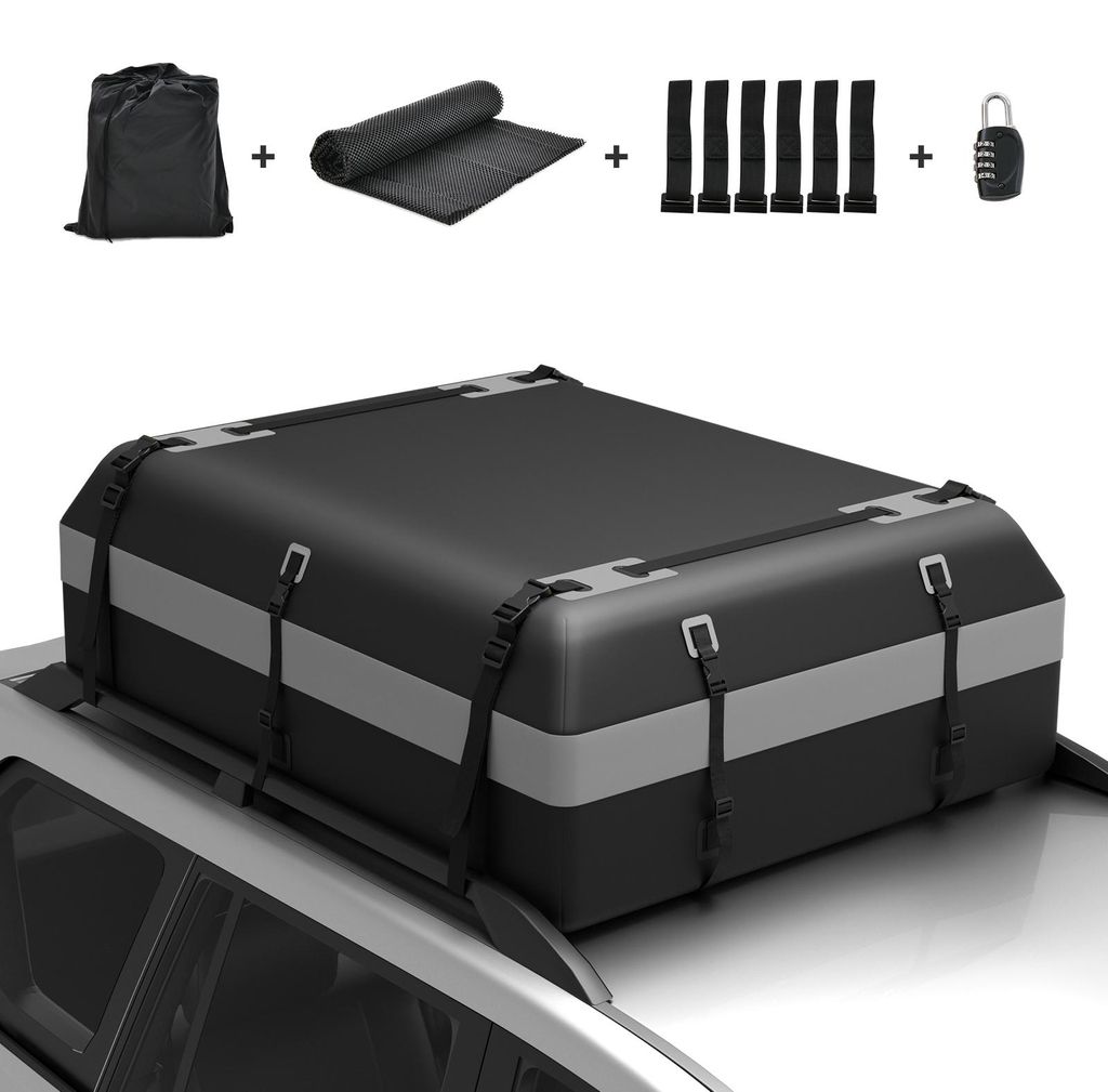 Střešní box COSTWAY 600 l, střešní kufr o objemu 600 l se 6 Obrázek produktu 