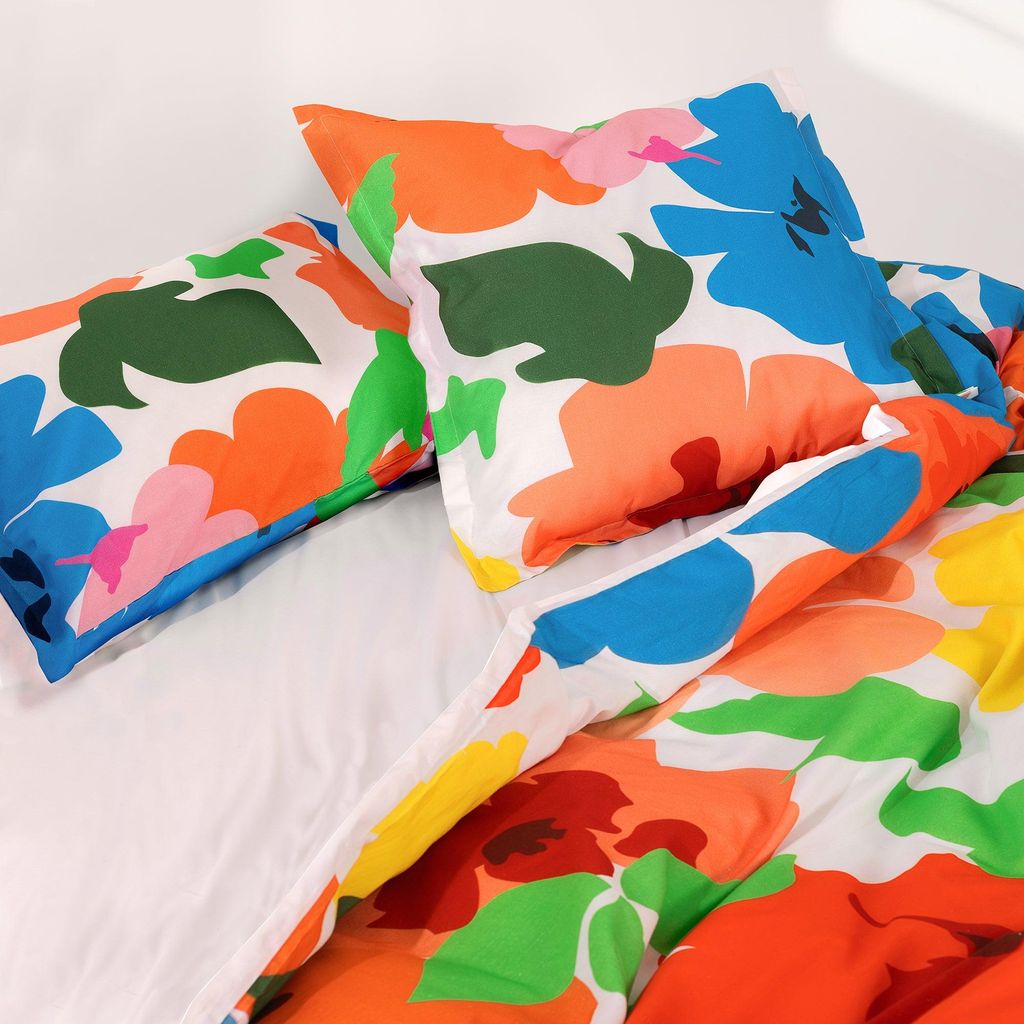 Bloom play Kissenbezug 60x70 cm 100% Baumwolle Hergestellt in Europa