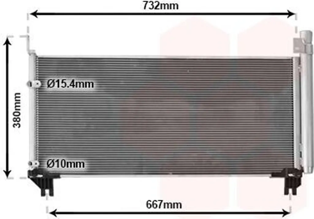 Réparer la clim LEXUS RX L2 : Condenseur VAN WEZEL 56015703 neuf