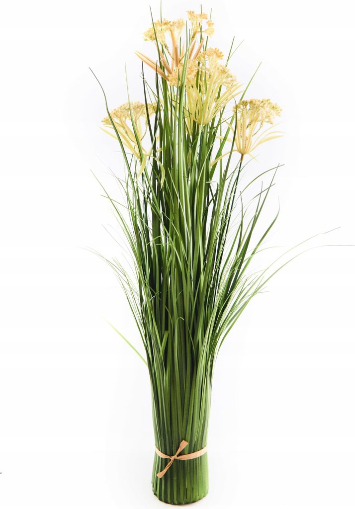 Hohes Kunstgras 65cm - Dekorative Kunstpflanze im Topf - Realistische Optik für Zuhause
