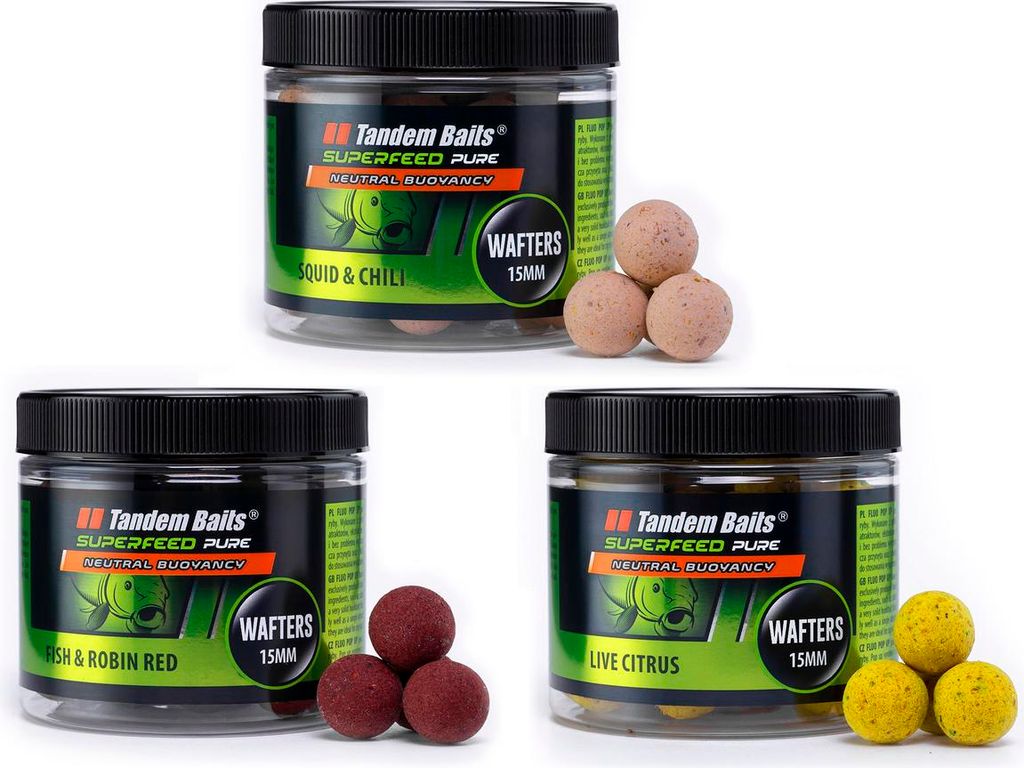 Tandem Baits 3er-Pack SuperFeed Pure Wafters ASH Flavour Mix, Karpfen Angeln ohne Mühe, Köder Große-Fische-Angeln, Karpfenzubehör Profis & Hobb...