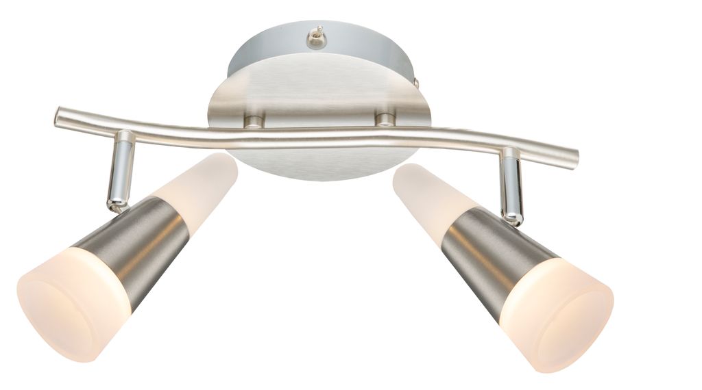 Globo Friso Strahler Nickel matt, 2xLED; 56024-2