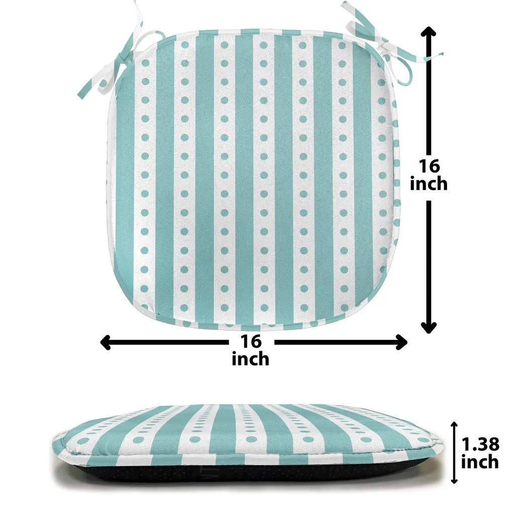 Cuscini Sedie Impermeabili ABAKUHAUS 40cm Set 12 Pois Retrò - 2
