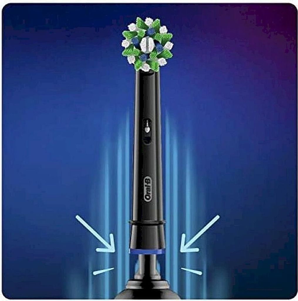Oral-B Cross Action CleanMaximiser Ersatzbürsten schwarz Produktbild 3