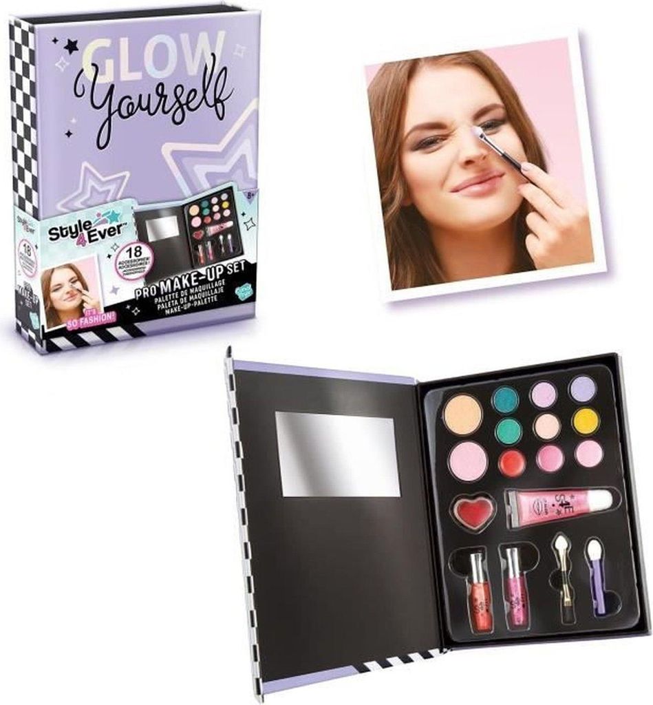 Canal Toys Style 4 ever OFG 311 Professional Makeup Set for Kids Makeup Palette Washable Makeup and Cosmetic Toy Makeup Palette Multicolor Pro Tips...