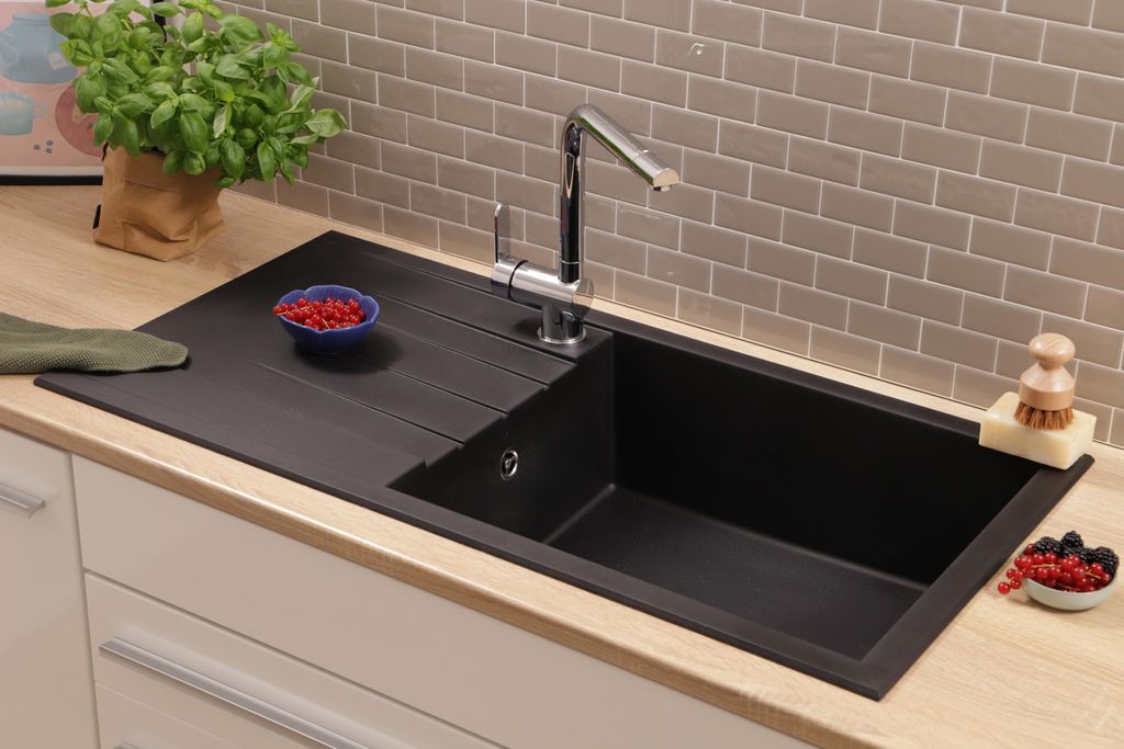 Küchenspüle Einbauspüle Spüle Granit Mineralite 100x50 Produktbild 