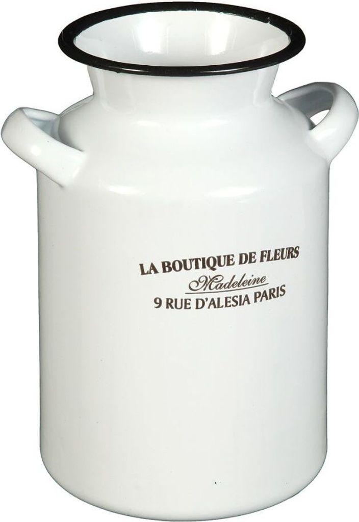 Vase 51218 Aufbewahrungsdose 20 cm Krug emailliert Behälter Emaille Dose Email