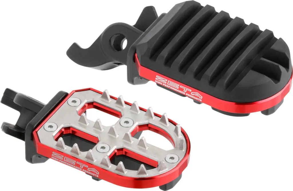 Zeta Adventure Honda CRF1000 2018 : Repose-pieds argentés robustes