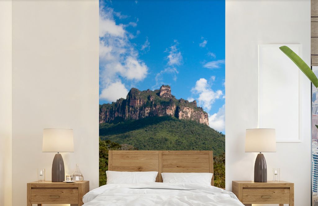 MuchoWow Fototapete für Wohnzimmer oder Schlafzimmer Wandtapete Vinyl Motivtapete Mehr zur Berglandschaft des Canaima-Nationalparks in Venezuela...