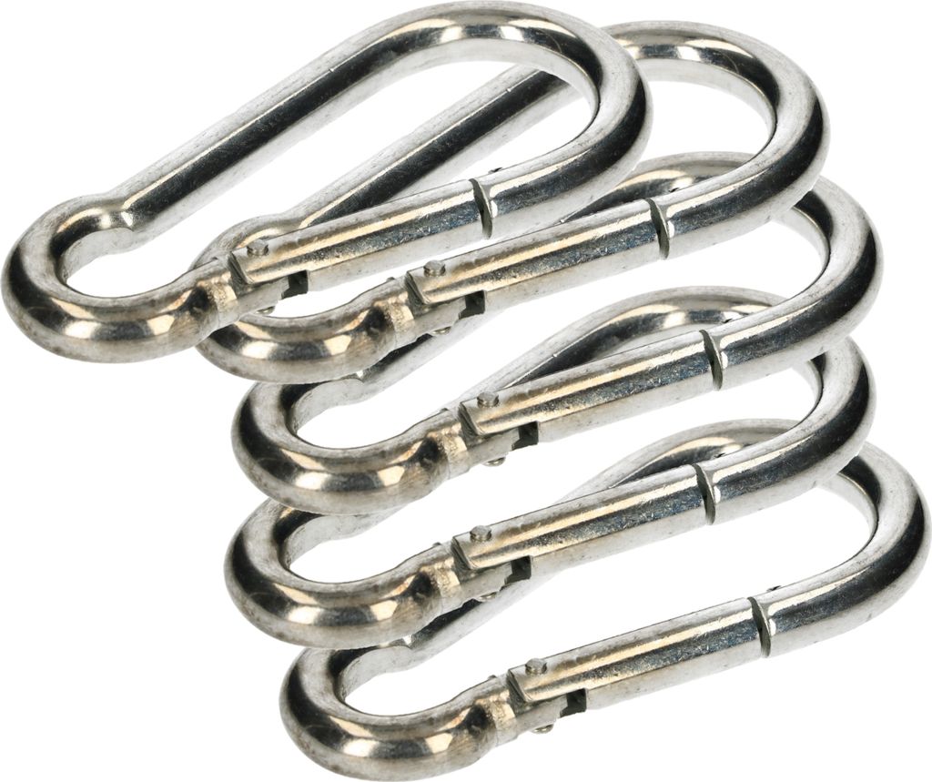 KOTARBAU 5er Set Feuerwehr Karabinerhaken für Seile 120x11mm Feuerwehrkarabiner Robust für Ketten
