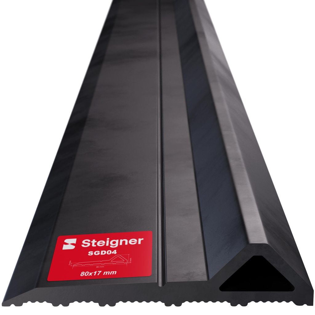 STEIGNER Garagentor Dichtung unten Premium-EPDM 5m | passend für Hörmann | wasserdicht Zugluftstopper | wetterfest UV-beständig SGD04