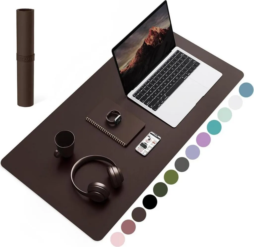 Sous-main Anti-rayures Marron 60x35cm : Protégez votre Bureau avec Style