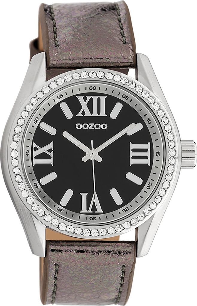 Oozoo Armbanduhr braun Leder Timepieces Damen Analog-Quarzuhr UOC10267