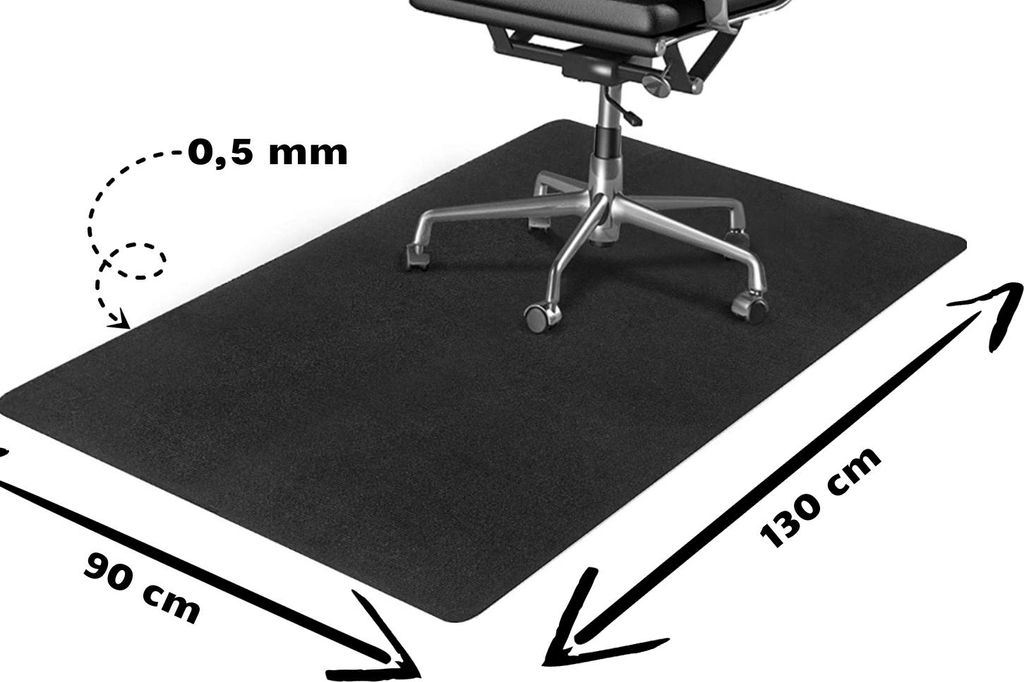 Bürostuhl Unterlage Transparent - Wasserdichte Bodenschutzmatte Für Hartböden 60-100cm