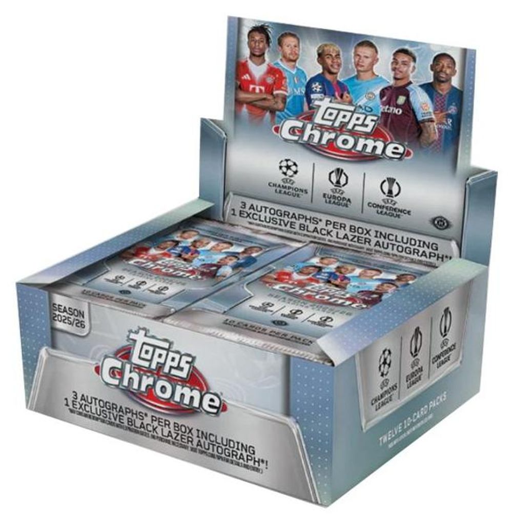 2025/26 Topps Chrome UEFA Club Competitions Jumbo Box Produktbild 