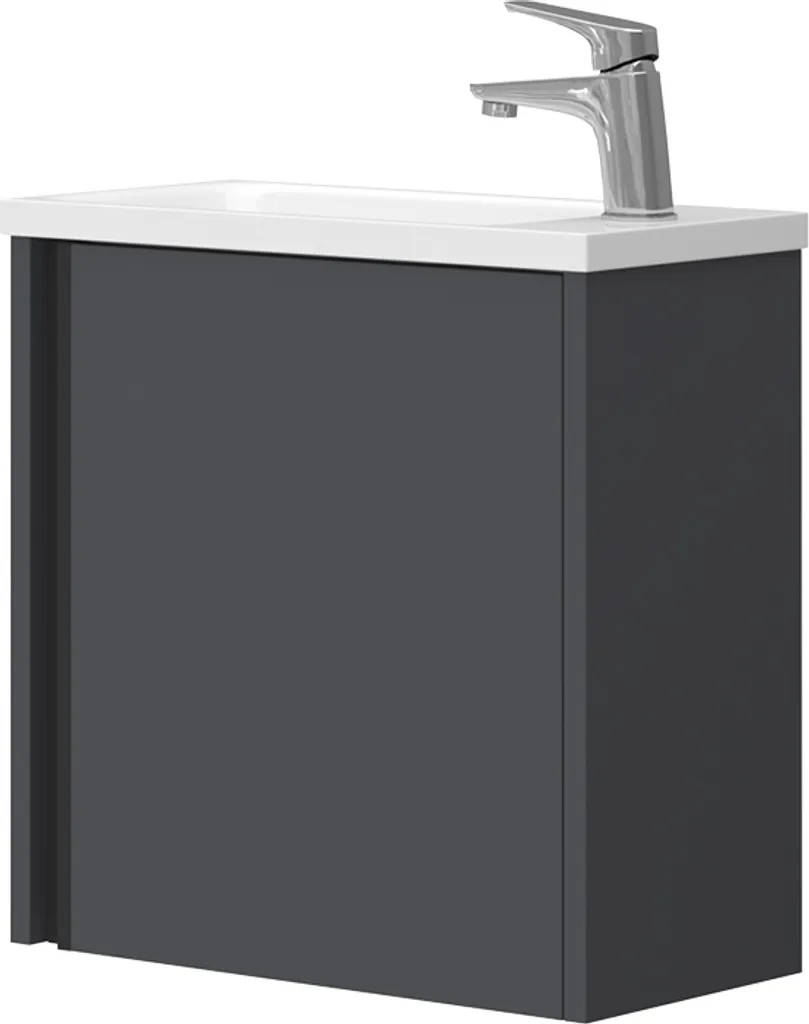 Fini le Désordre en Salle de Bain avec le Kit Vicco Kleo 2 Pièces Gris