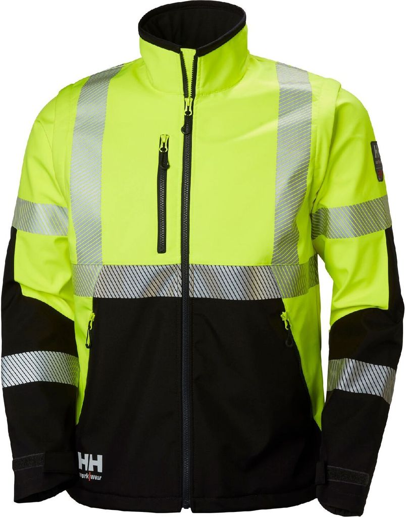 HELLY HANSEN ICU Jacke, Größe:M, Farbe:black/yellow, Klasse:nv