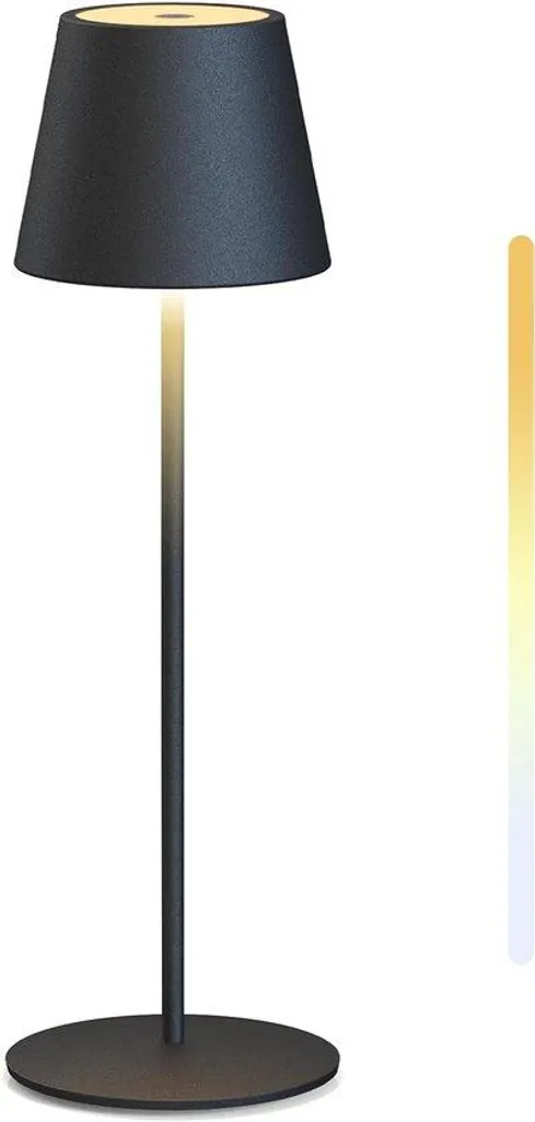 Luminaire de table LED rechargeable et étanche pour balcons et patios