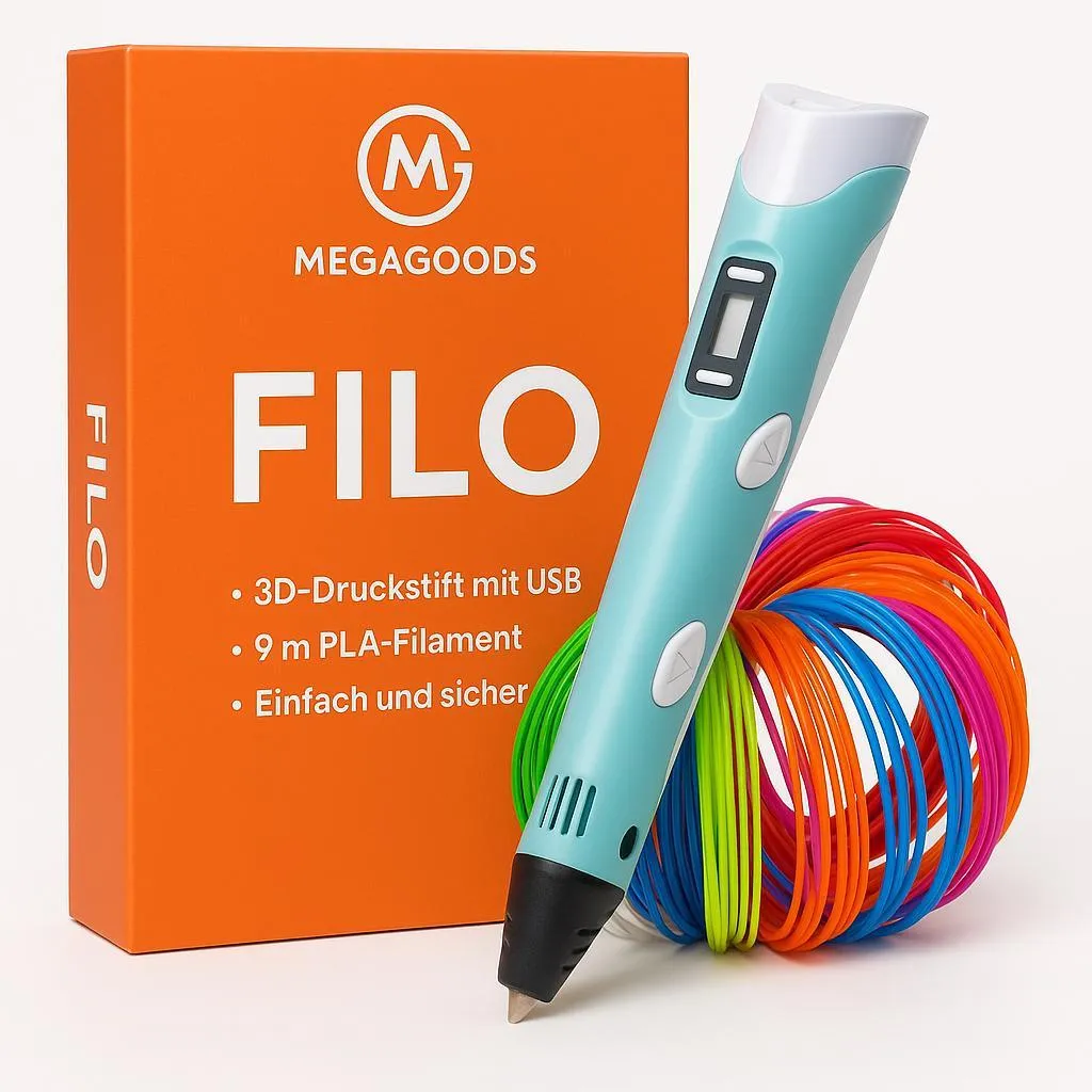Stylo imprimante 3D anti-blocage USB et 9m de PLA pour débutant et DIY