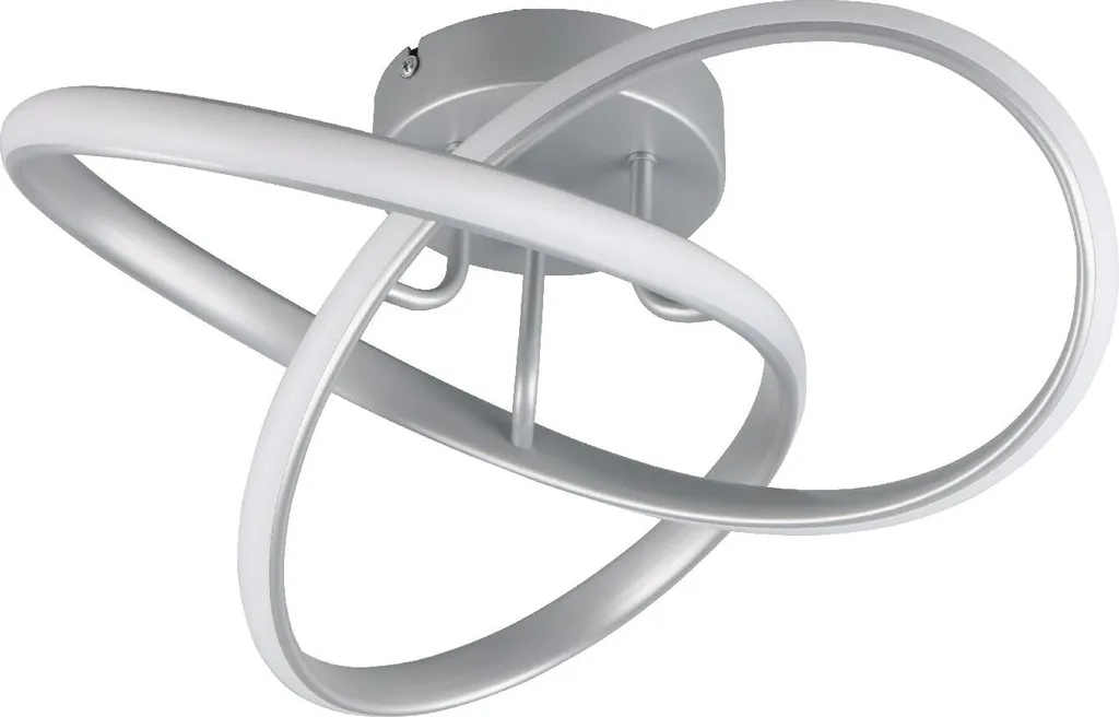 Lampada da soffitto piegata di forma irregolare, argento, 40 cm, MEO LED 15W RL