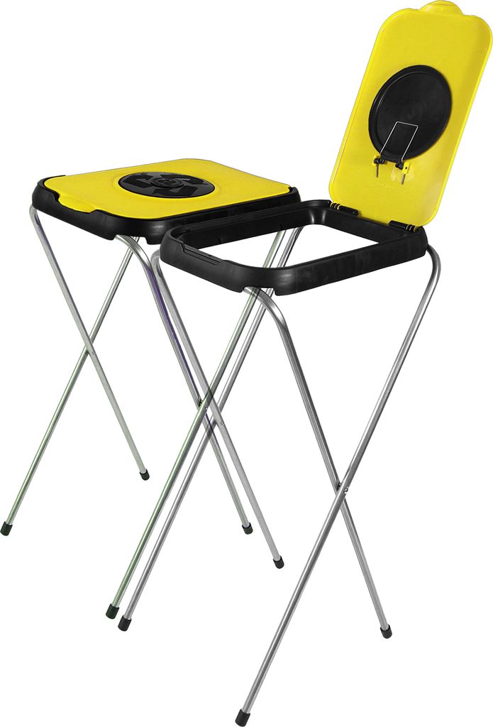 BigDean 2X Müllsackständer SwingFix GELB 120L Blauer Gelber Sack Einer Mülleimer Müllbeutelständer Müllsackhalter 120L