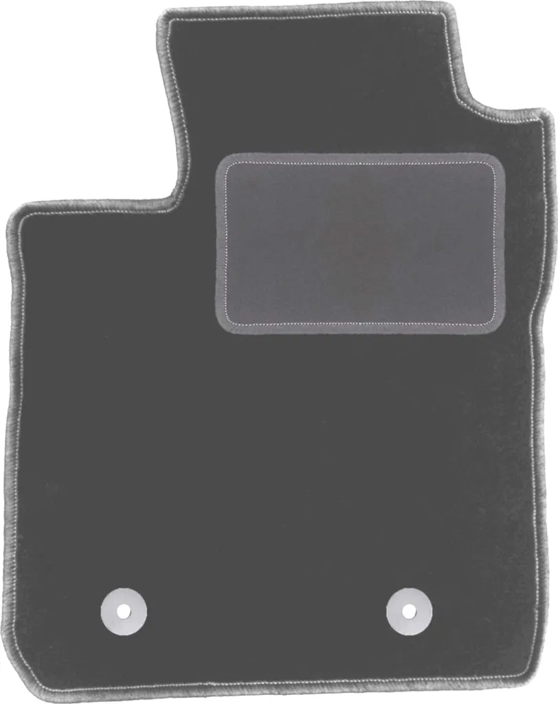 Tappetino conducente in velluto grafite compatibile con Ford EcoSport MK2 FL (2017-, crossover) – con fissaggi – su misura
