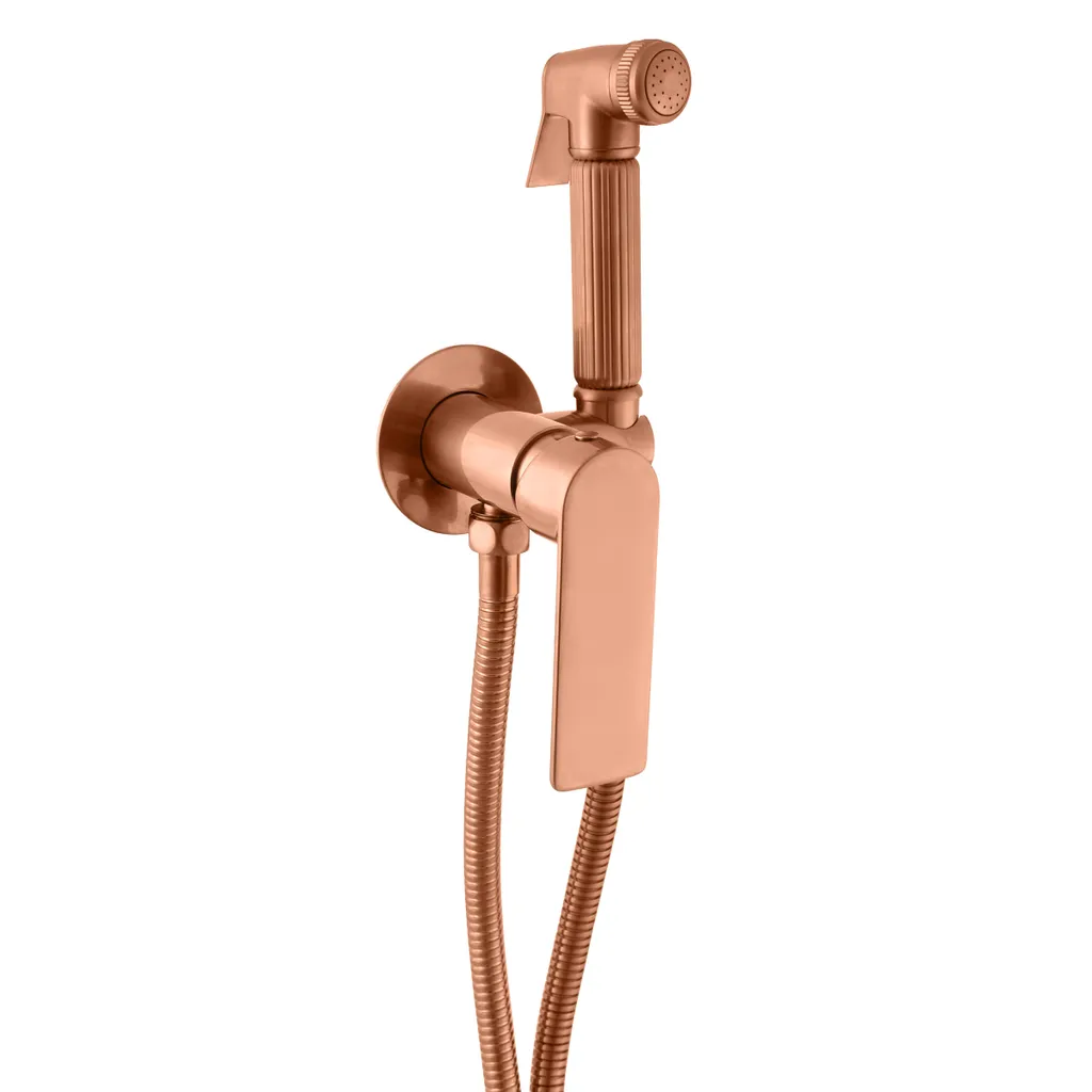 Miscelatore NIL Rosa Oro Spazzolato PVD - RAV Slezák Bidet Incasso