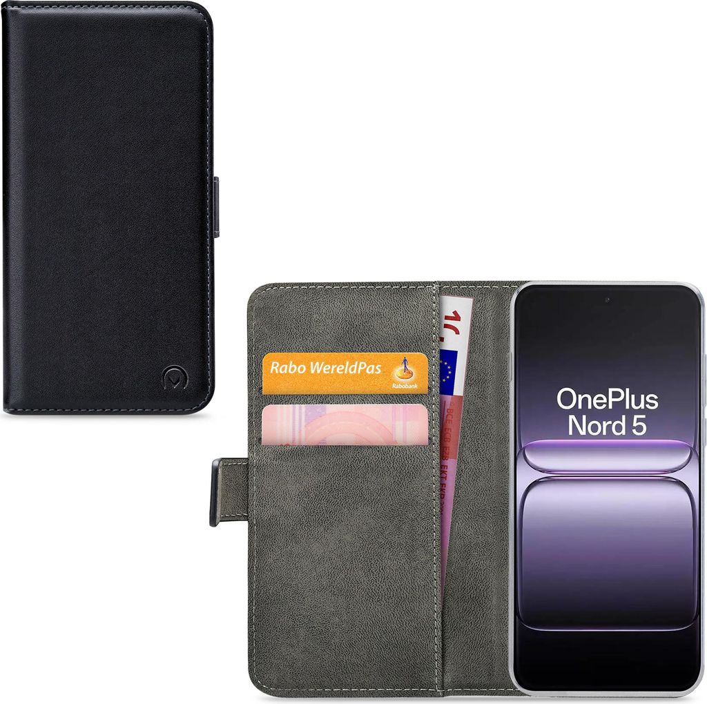 Mobilize PolyurethanLeather Book Case Black OnePlus Nord 5