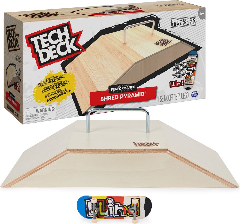 Tech Deck Shred Pyramid Holzrampenset + Zubehör Produktbild 2