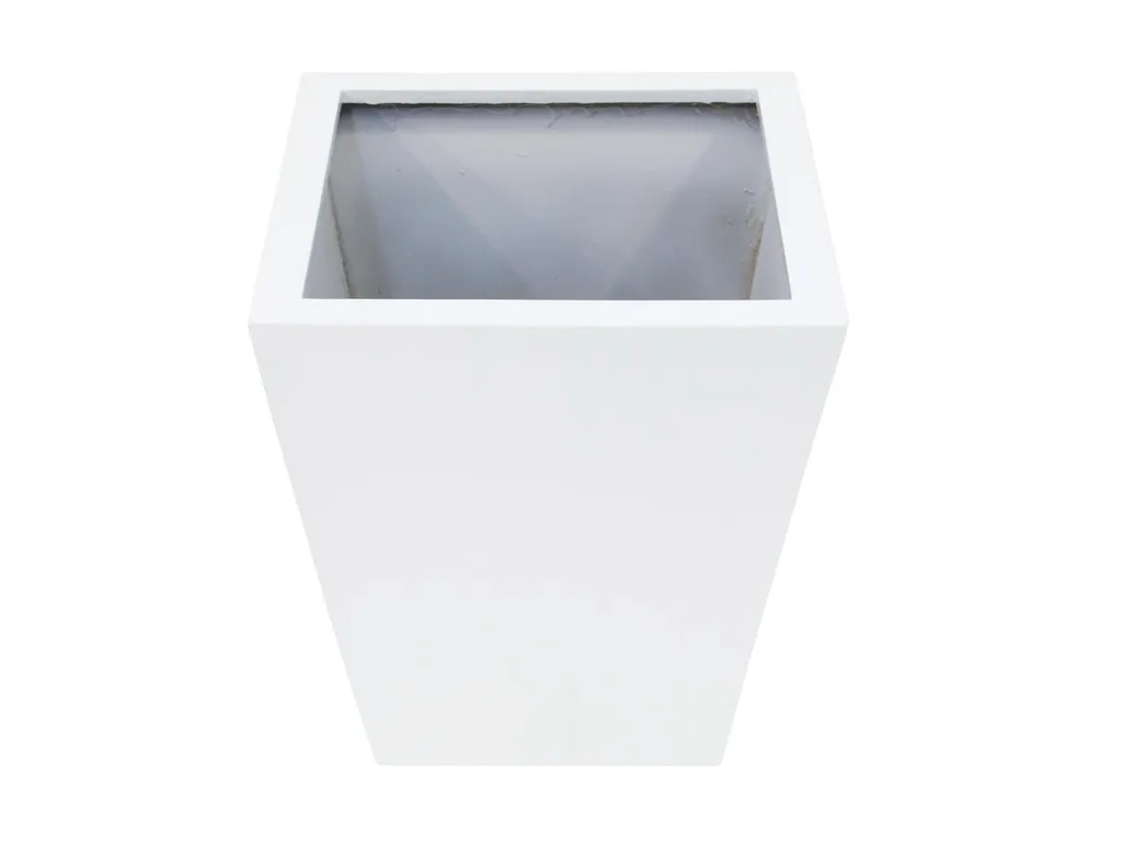 Cache-pot blanc brillant EUROPALMS BASIC-50 pour décoration intérieure - 2