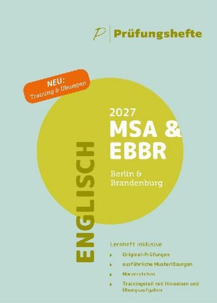 Prüfungsheft MSA und eBBR 2027 Berlin/Brandenburg - Produktbild 