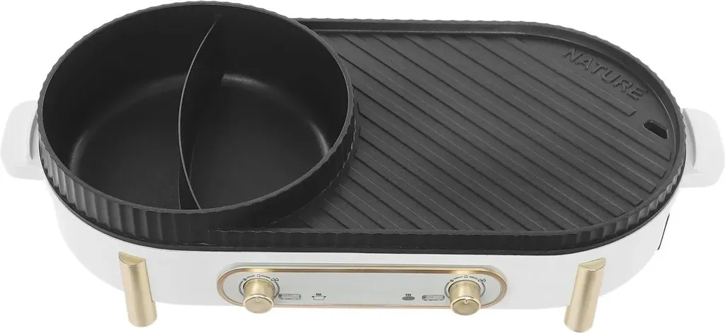 Set Hot Pot Interattivo | Doppia Cottura per Shabu Shabu e Fondue