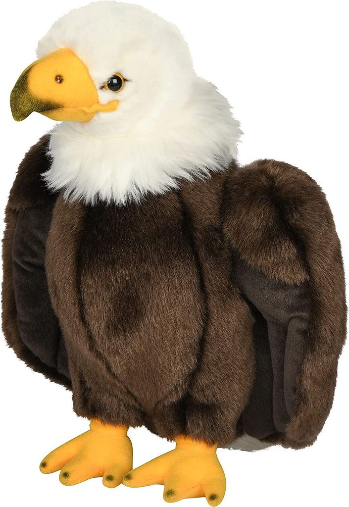 Uni-Toys - Weißkopfseeadler - 32 cm (Höhe) - Plüsch-Adler - Produktbild 