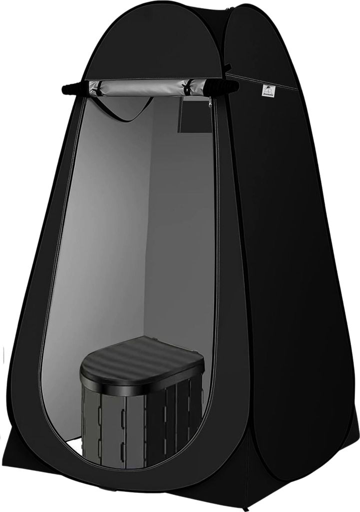 Pop-up-Duschzelt & Toilettenzelt – Camping-Duschzelt mit faltbarer Toilette – Privatzelt für Camping, Festivals und Strand – Inklusive Trage...
