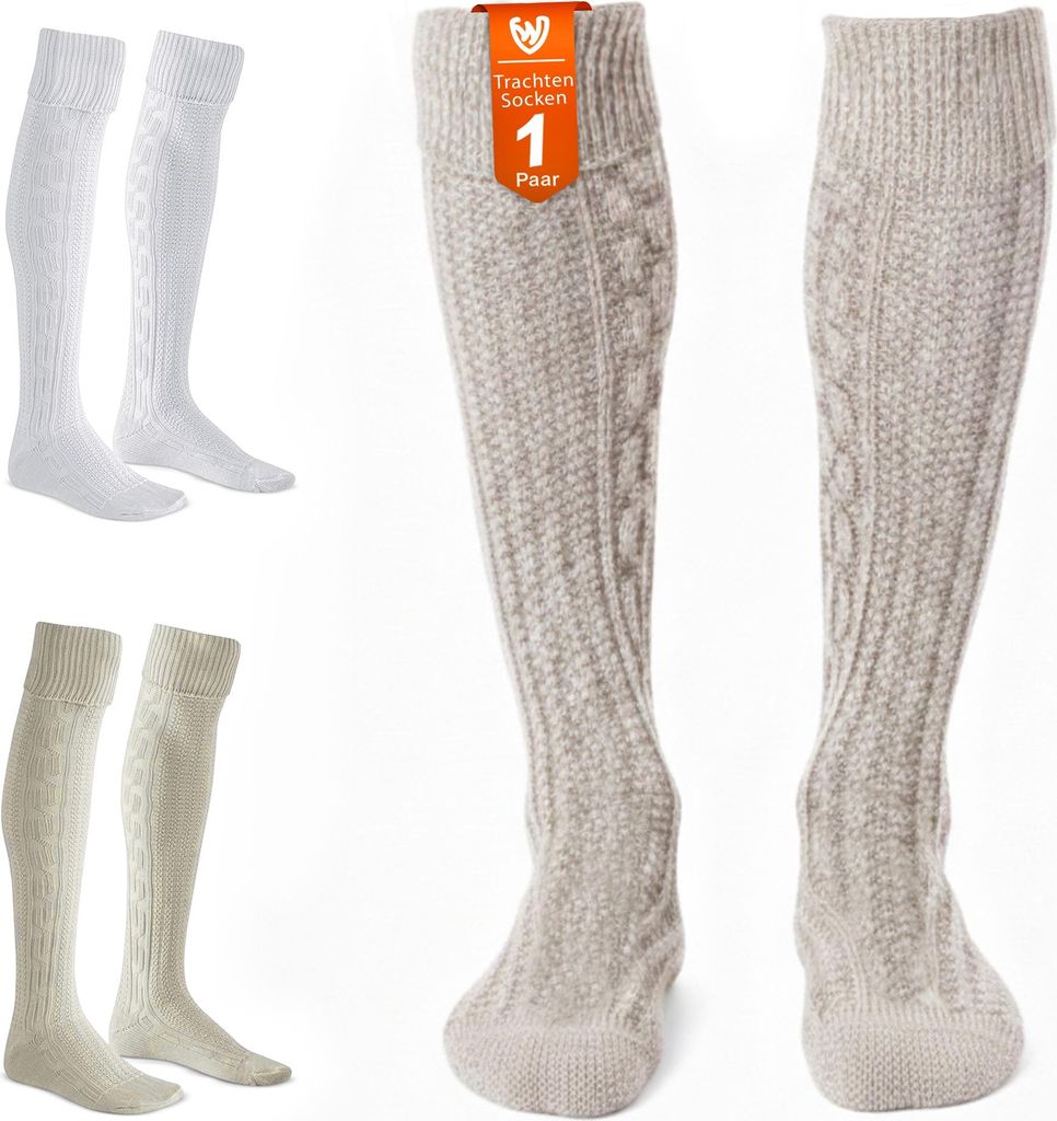 EXTRA Lange Trachtensocken Strümpfe Trachtenlederhose Produktbild 