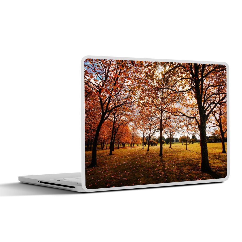 MuchoWow Laptop Aufkleber Sticker Cover Herbst - Herbstblätter - Natur 25x18 cm - Laptop-Deko