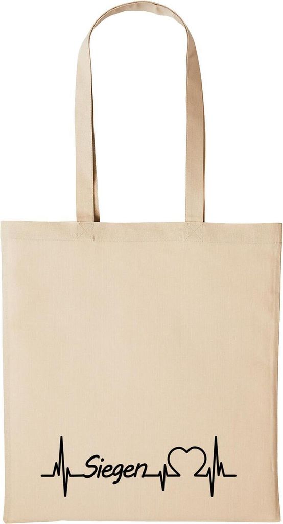 Huuraa Baumwollbeutel Siegen Geschenk Einkaufstasche Natural 10 Liter Baumwolle Siegen Accessoire