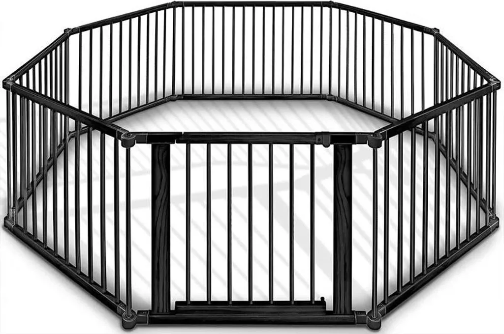 Parc pour enfants pliable 6,3 m noir : sécurisez vos grands espaces