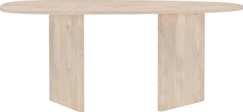 Table Grönvik ovale bois naturel 180cm, design moderne et pieds robustes