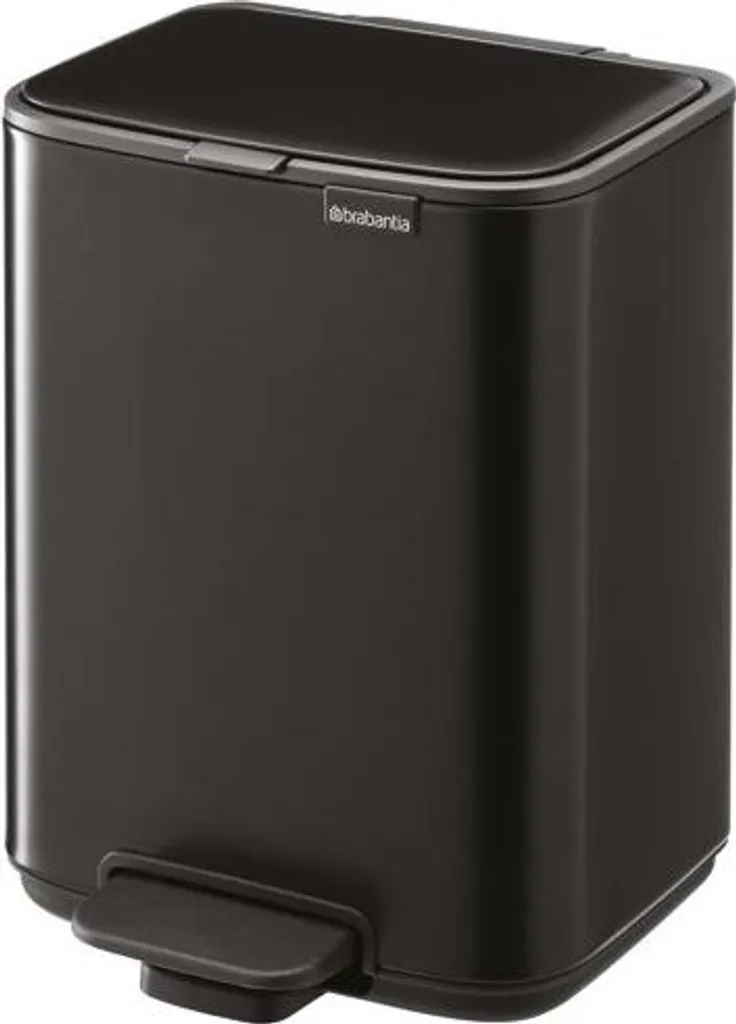 Petite poubelle de salle de bain 4L Bo Noir Mat - Idéale petits espaces