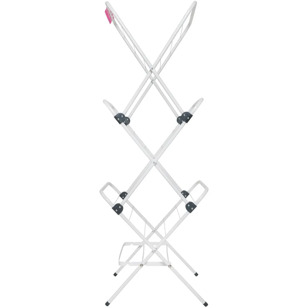 VELKEA V200 Séchoir à linge vertical en acier pliable et robuste