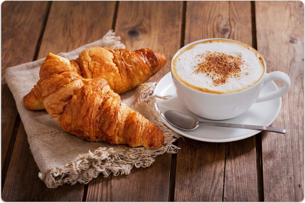 Küchenmatte 140x210 cm Vinylmatte Bodenmatte Dekoration - Tasse Cappuccino Kaffee