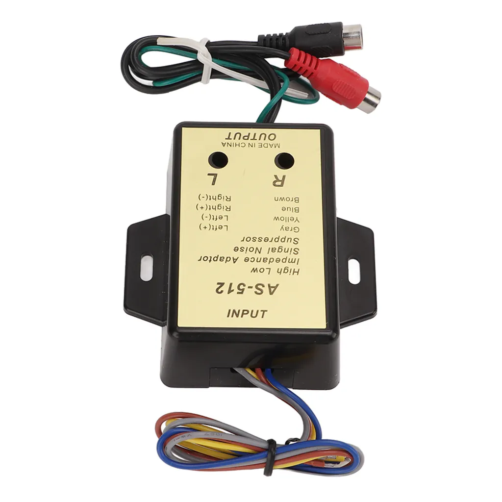 2 Convertitori Altoparlante A RCA – Adattatore Di Segnale Per Amplificatori Auto E Subwoofer, Elimina Rumore
