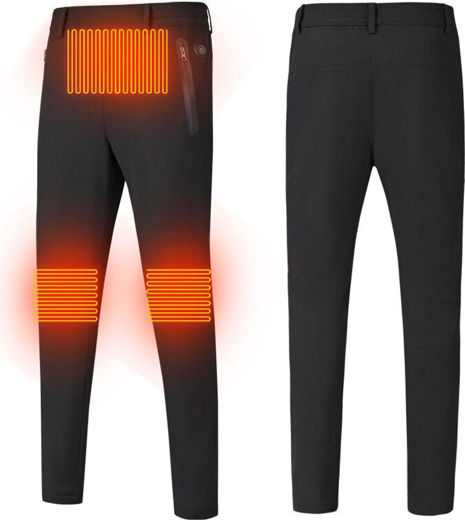 Frauen USB elektrisch beheizte warme Hose Winterwärmer Heizung Hosen Elastisch - L
